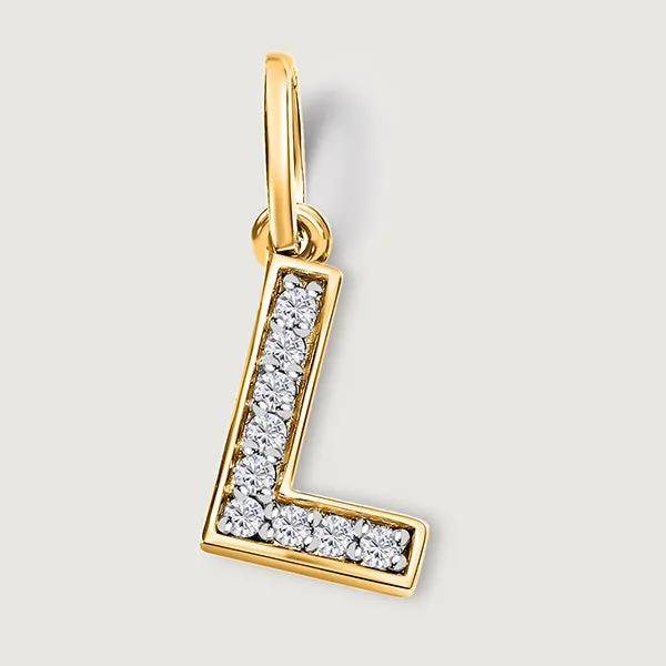 Versa Diamond Alphabet Pendants